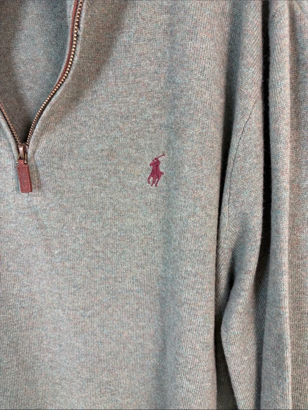 Polo Ralph Lauren Merino wool Half-Zip Mock Neck Sweater - 3XB